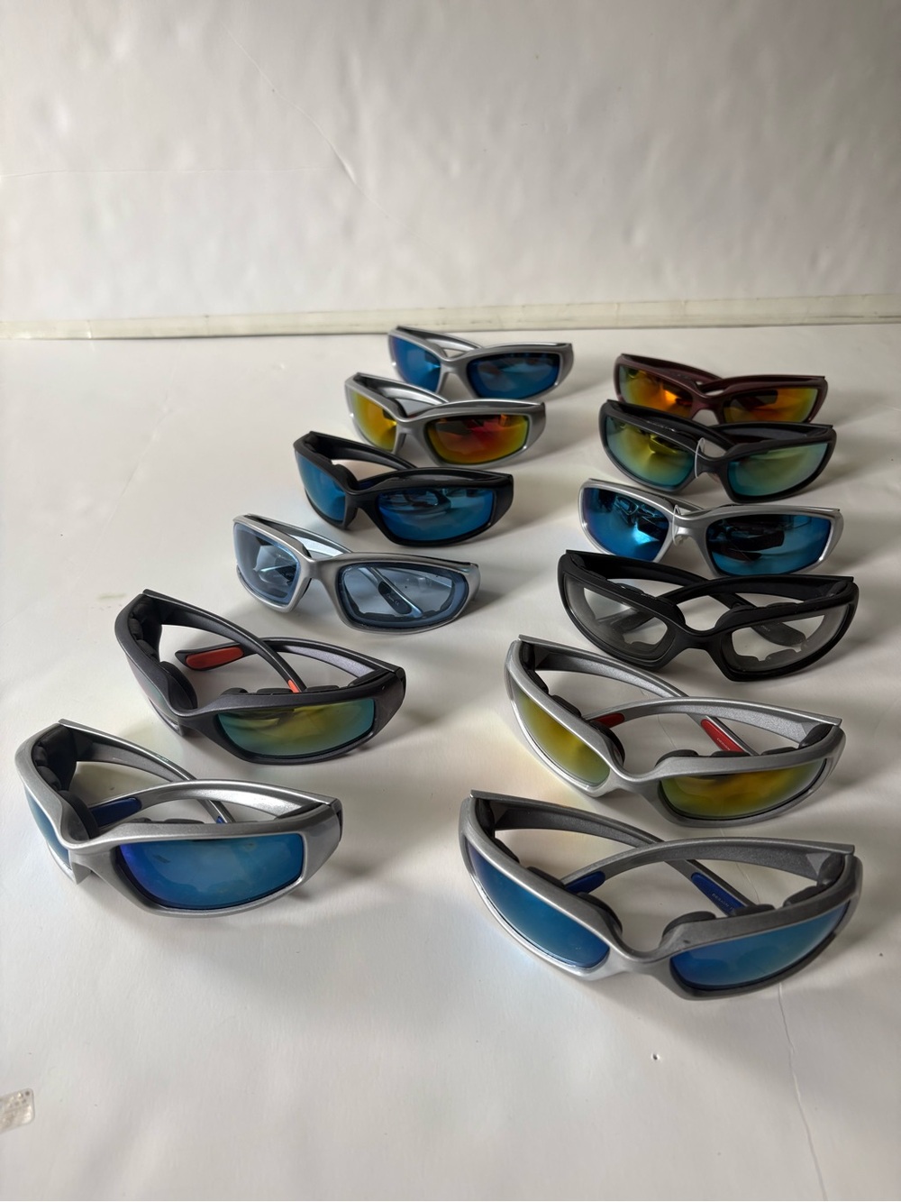 New - Lot of 12 Mens Motorcycle Assorted Sunglasses Day Night